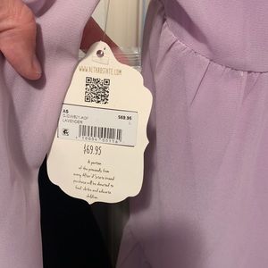 Chiffon lavender mini dress